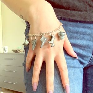Vintage Monopoly Piece Charm Bracelet
